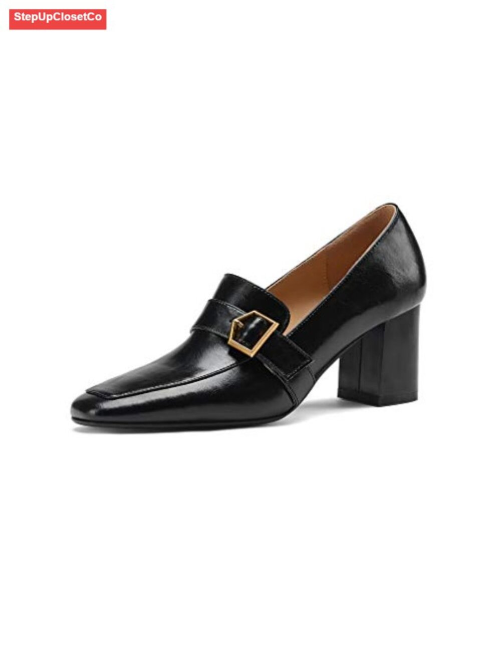 Genuine Leather Graceful Oxford Loafers Slip-On Mid Heel